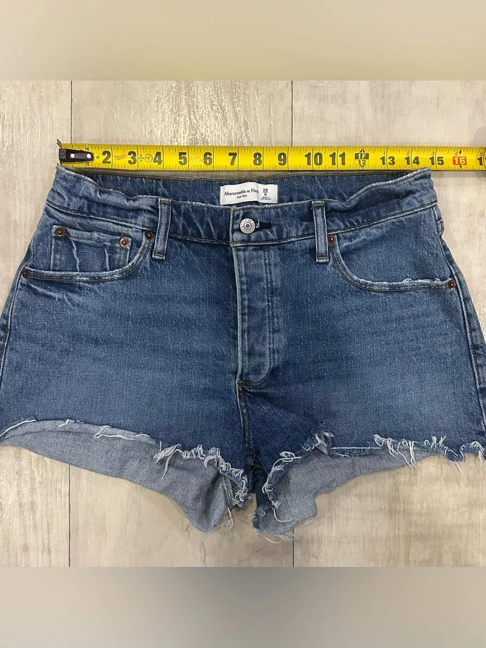 Abercrombie & Fitch Low Rise Denim Shorts